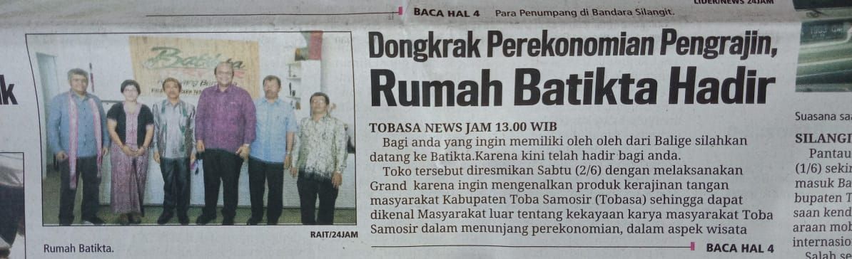 Dongkrak Perekonomian Pengrajin, Rumah Batikta Hadir