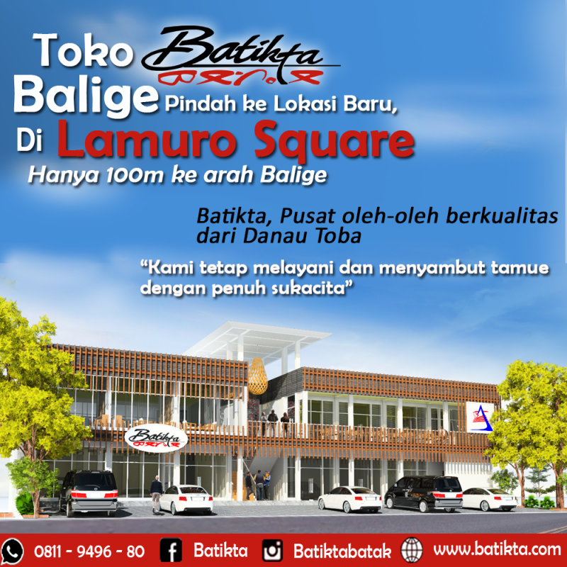 Batikta Balige sedang masa pindahan ke lokasi baru, Lamuro Square