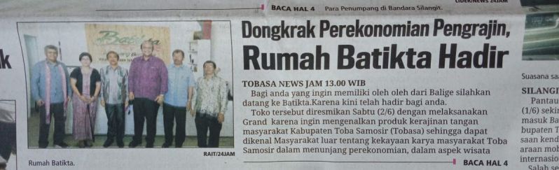 Dongkrak Perekonomian Pengrajin, Rumah Batikta Hadir