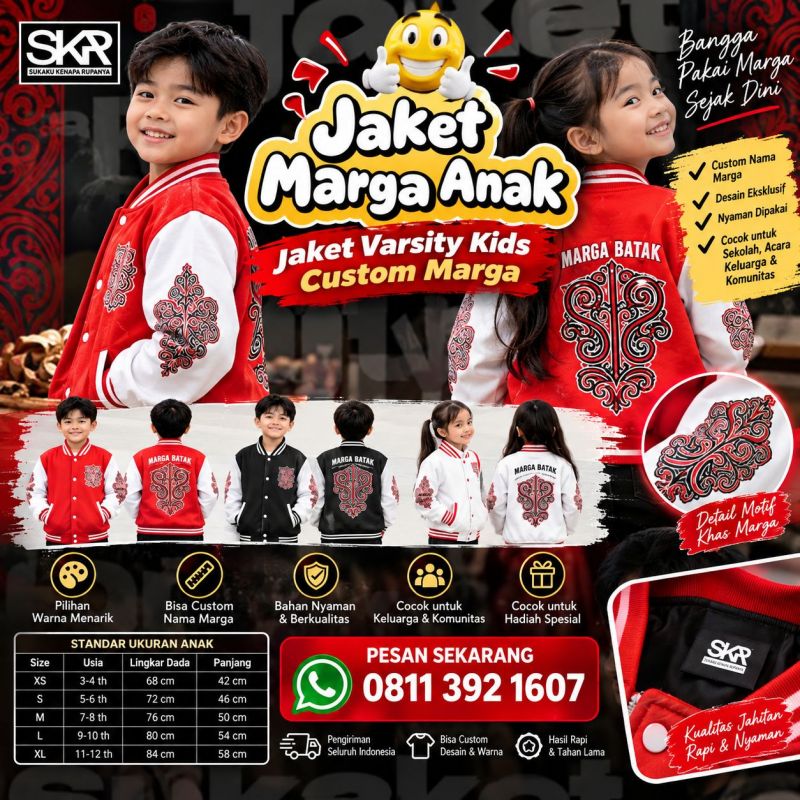 Jaket Varsity Kids Marga