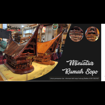 Miniatur Rumah Sopo di Promosikan oleh Viky Sianipar