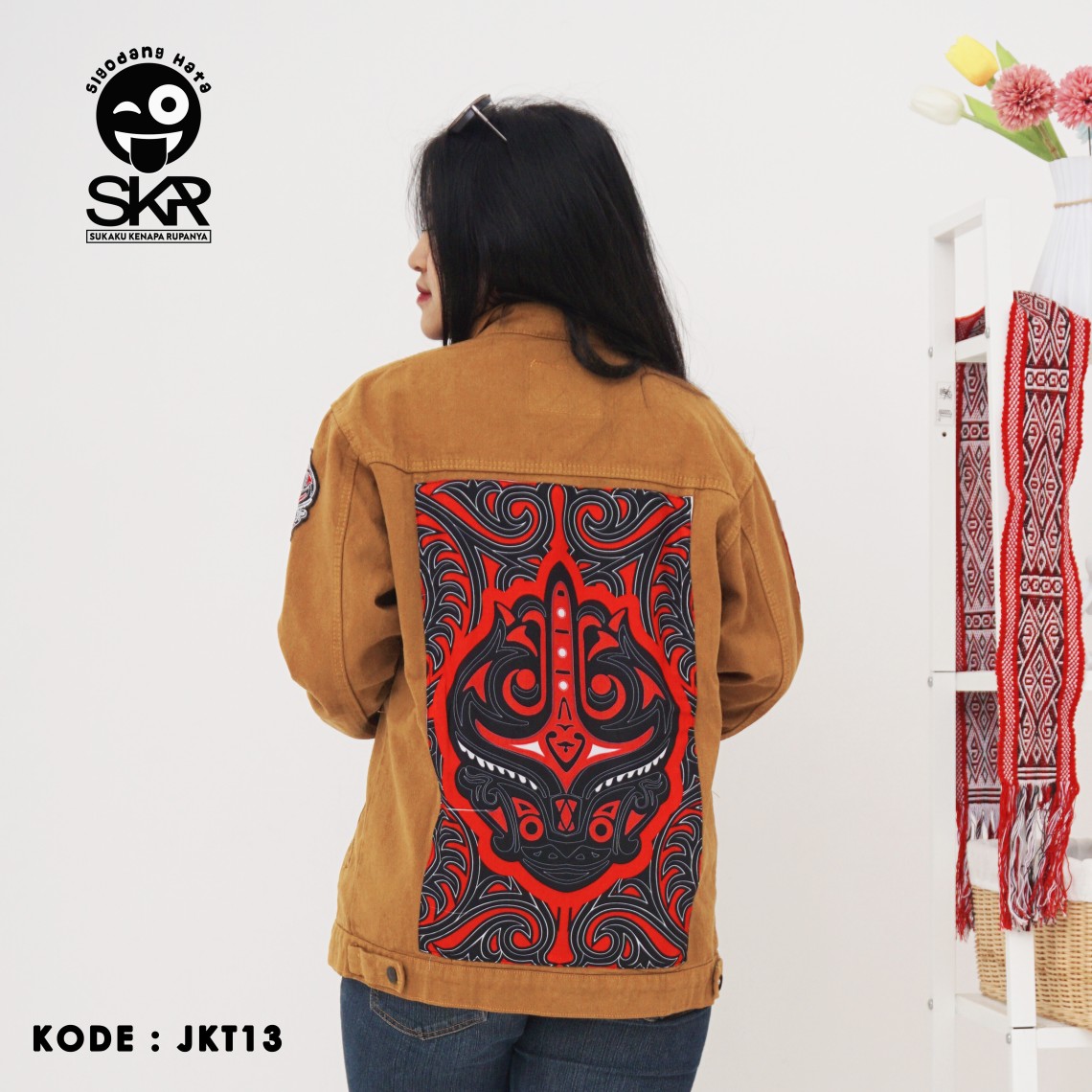 JKT13A Jaket Denim Motif Gorga Jorngom warna Mustard profile picture