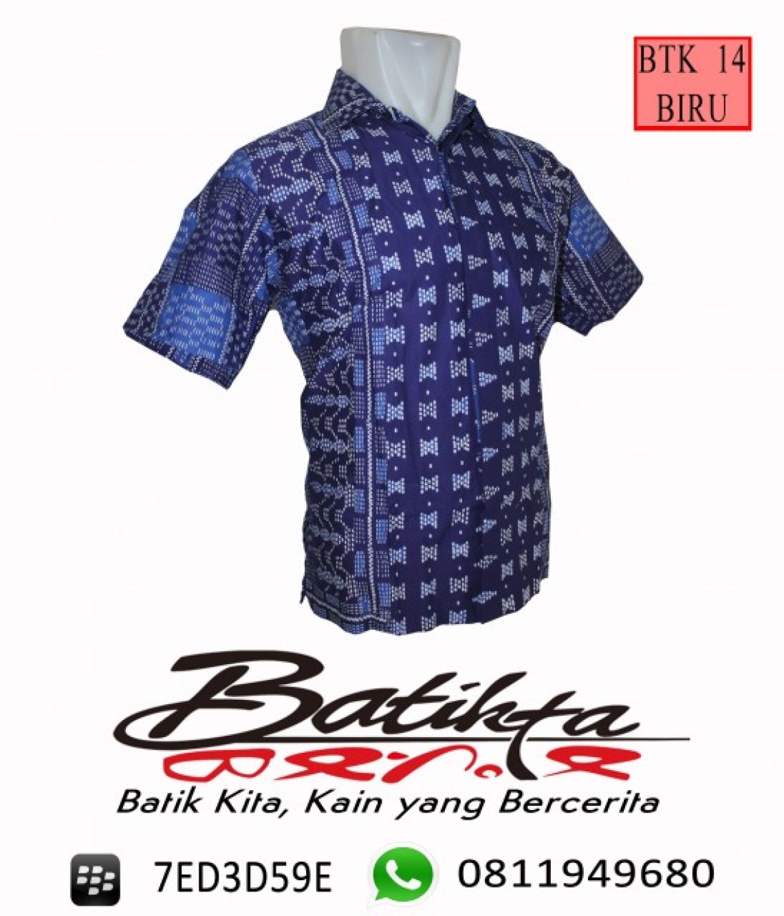 BTK14 HEM Batik Motif Ulos Sadum Warna Biru Putih profile picture