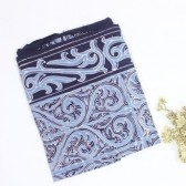 KK97 Kain Batik Motif Gorga Warna Biru Putih Hitam