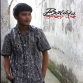 BTK98 HEM Batik Motif Gorga Warna Putih Hitam